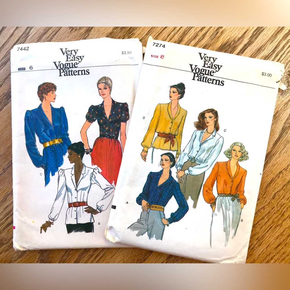 Vintage Vogue Blouse Patterns